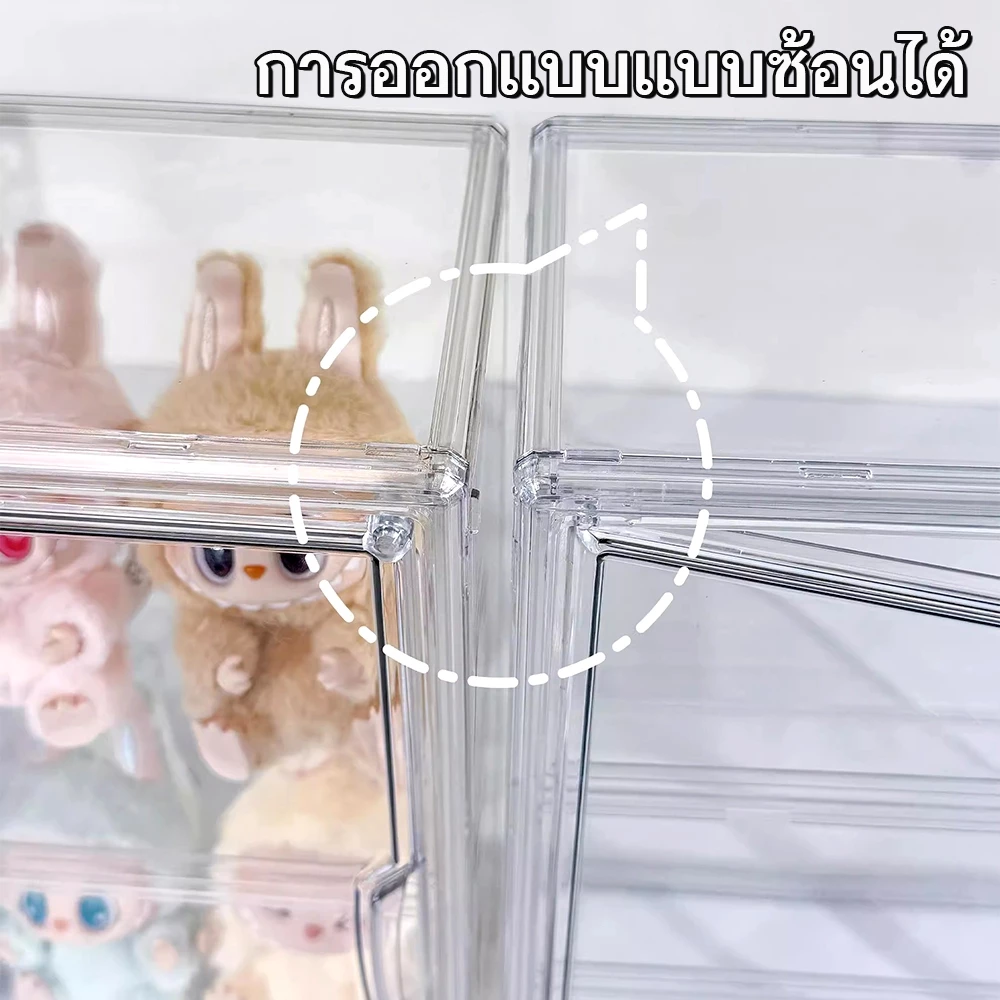 กล่องใส่โมเดล ตู้โชว์ Art Toy Labubu กันน้ำกันฝุ่น thumbnail 5