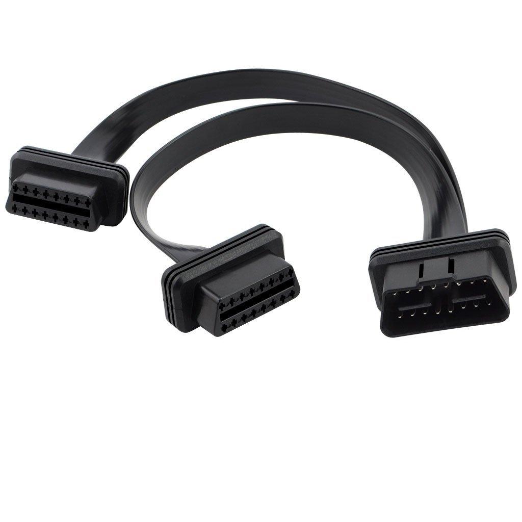 สายเพิ่มช่อง OBD 1 ออก 2 ครบ 16 PIN ความยาว 30cm ออกใบกำกับภาษีได้