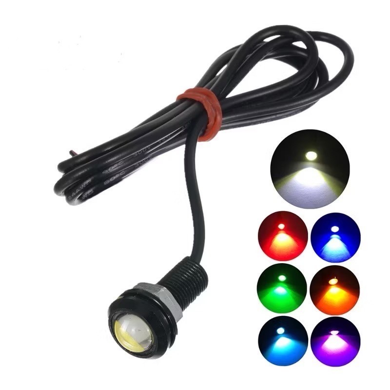 (ราคาต่อ 1 ดวง ) ไฟตาแมว LED ไฟเดย์ไลท์  ไฟเลี้ยวDIY หลอดแอลดี ขนาด 23มม./18มม L313