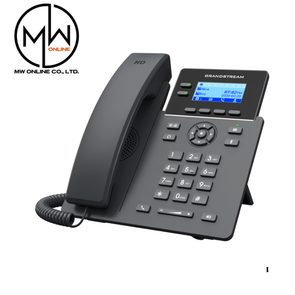 GrandStream GRP2602P IP-Phone 2 Lines, 4 SIP Account, HD Audio, POE