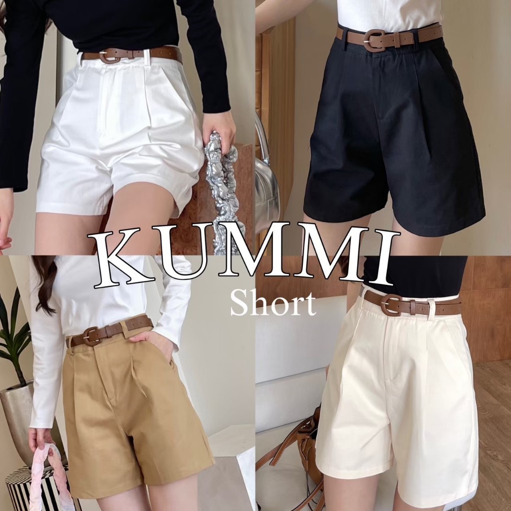 NEW KUMMI Short กางเกงผ้าขาสั้น