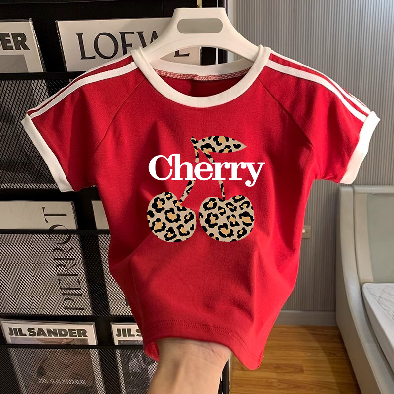 ฤดูร้อนใหม่มีหลายไซซ์ให้เลือกสไตล์ลำลองเสื้อพิมพ์ลายเสื้อยืดผู้หญิงน่ารักๆสวมใส่สบายการจัดส่งสินค้าในกรุงเทพฯ