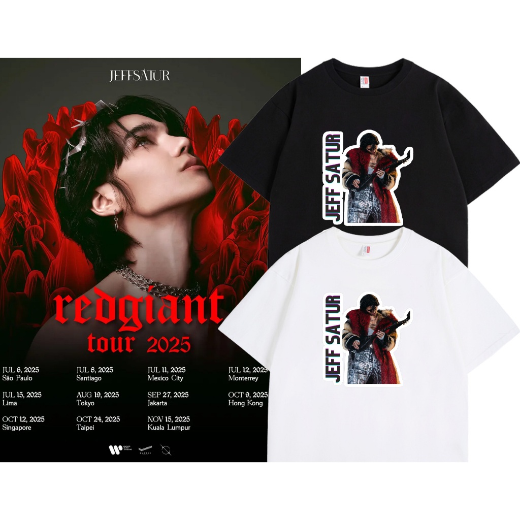 ขายร้อน🔥✨ 2025concert | เสื้อยืด ลาย Jeff satur  | Unisex | แขนสั้น | Y2k | การพิมพ์ | สะดวกสบาย |S-