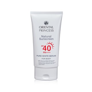 กันแดดหลอดสีขาวล้วน Oriental Princess  Natural Sunscreen Pure White Serum For Face SPF 40 PA++ 75 g