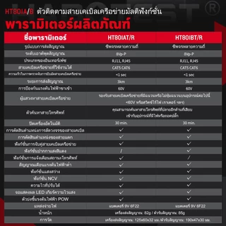 【มาถึงภายใน 3 วัน】HABOTEST HT801A/B Ethernet LAN เครื่องทดสอบสายเคเบิลเครือข่ายเครื่องตรวจจับ RJ11 RJ45 Cat5 Cat6 โทรศัพ
