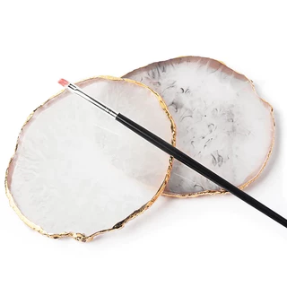 จานเรซิ่นผสมสีเจล จานผสมสีเล็บ จานสีเรซิน Crystal Resin Palette จานผสมสีเจล เรซิ่นหินอ่อน อุปกรณ์สำหรับตกแต่งเล็บ