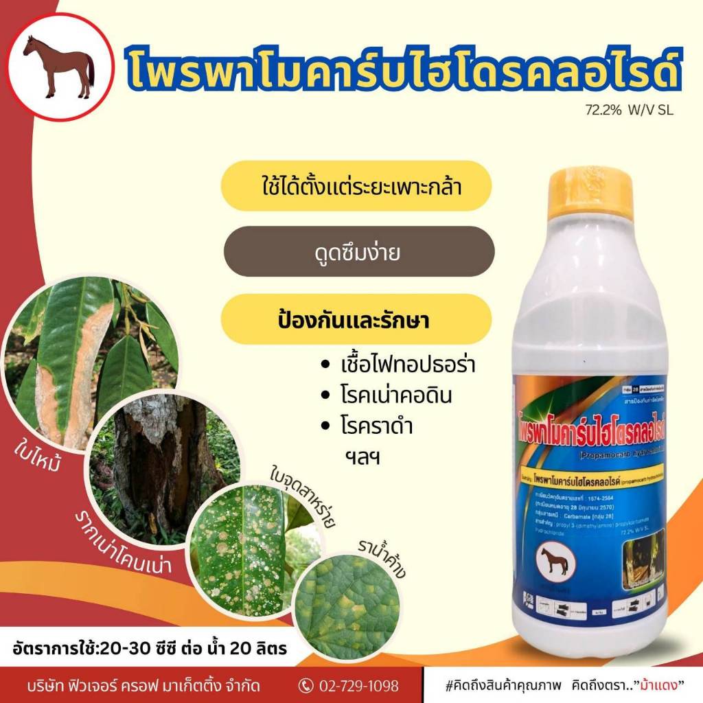 สารกำจัดโรคพืช โพรพาโมคาร์บไฮโดรคลอไรด์
