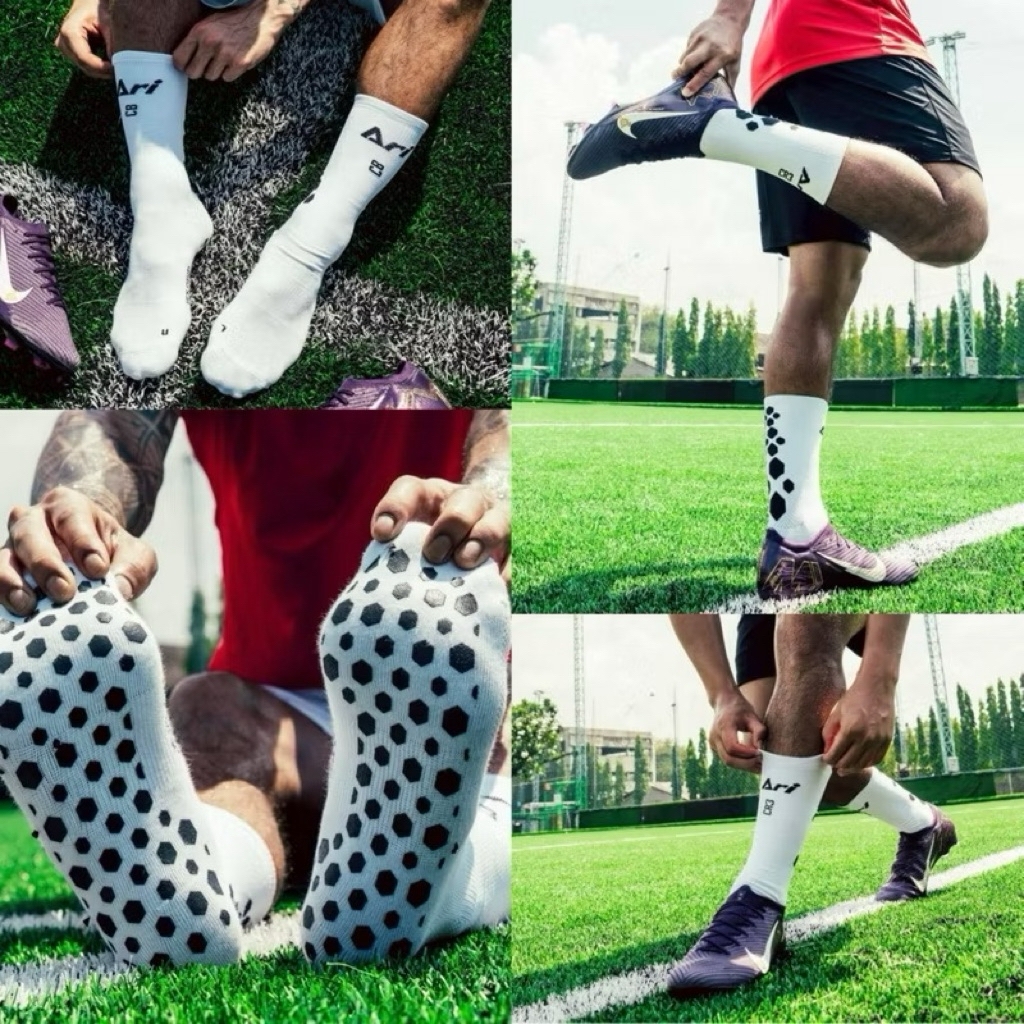ถุงเท้ากันลื่นแบบครึ่งแข้ง ARI HEX GRIP CREW SOCKS ของแท้