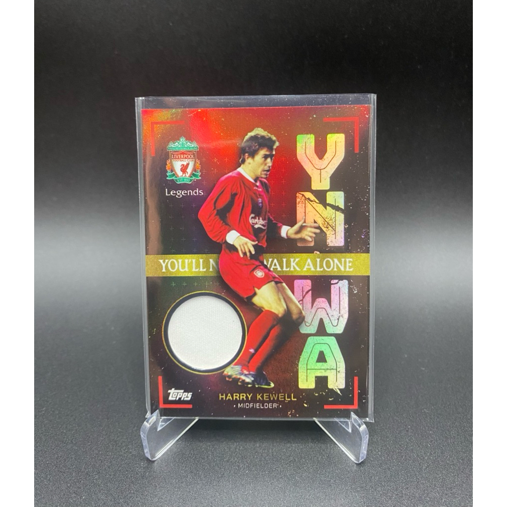 การ์ดฟุตบอล👕ชิ้นส่วนผ้าMw HARRY KEWELL YNWA Liverpool 22-23 Topps LFC Team Set