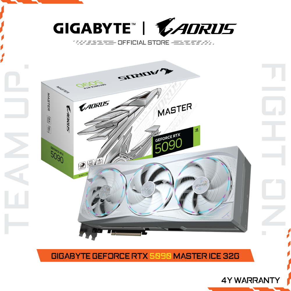 AORUS GeForce RTX 5090 MASTER ICE 32G (VGA Card) GV-N5090AORUSM ICE-32GD-1
