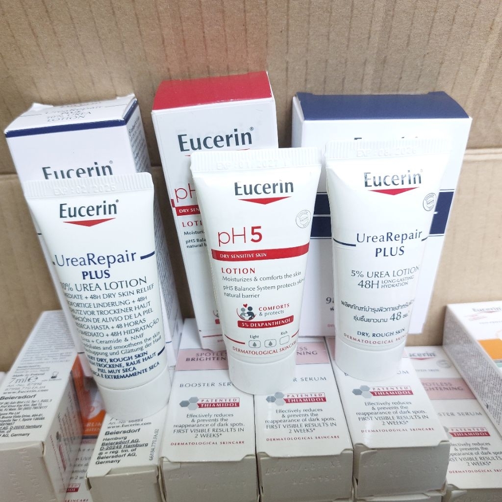ขนาดทดลอง โลชั่นบำรุงผิว ครีมอาบน้ำ | ยูเซอริน Eucerin pH5 Lotion Sensitive Skin/Dry Hydro Boost/Ultraligera/Shower Oil