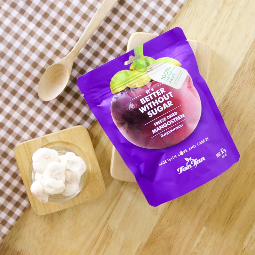TAN TAN Freeze Dried Mangosteen Set 5+1 มังคุดอบกรอบ 5แถม1 รูปที่ 3