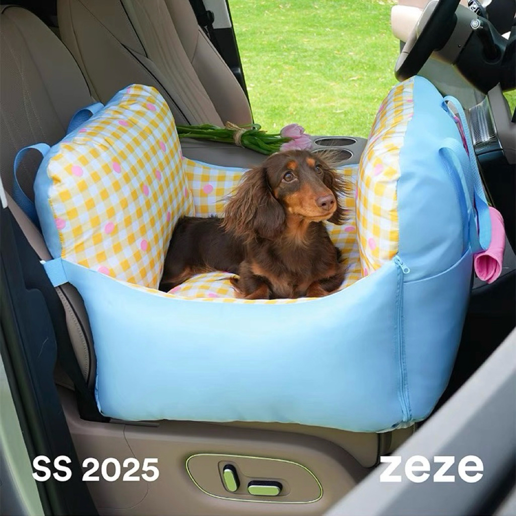 Zeze Pet Travel Carrier Bag คาร์ซีทสัตว์เลี้ยง ที่นั่งบนรถสัตว์เลี้ยง