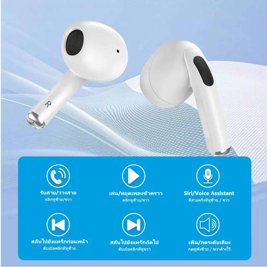 BEGD A6 PRO หูฟัง Bluetooth 5.3 ANC รับประกัน 1 ปี thumbnail 5