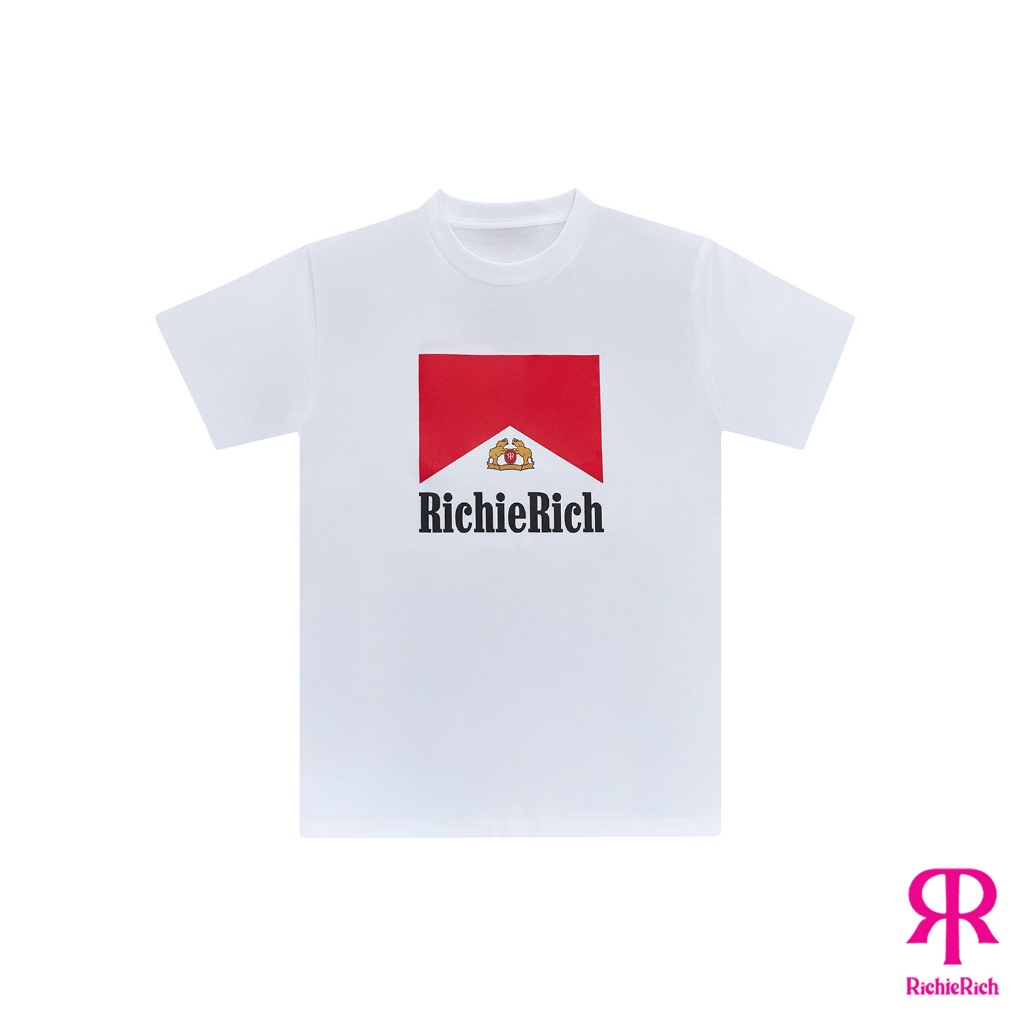 RICHIERICH By TandT - PARODY LOGO PRINTED SHORT SLEEVES T-SHIRT เสื้อยืดแขนสั้นคอกลม สกรีนลายโล