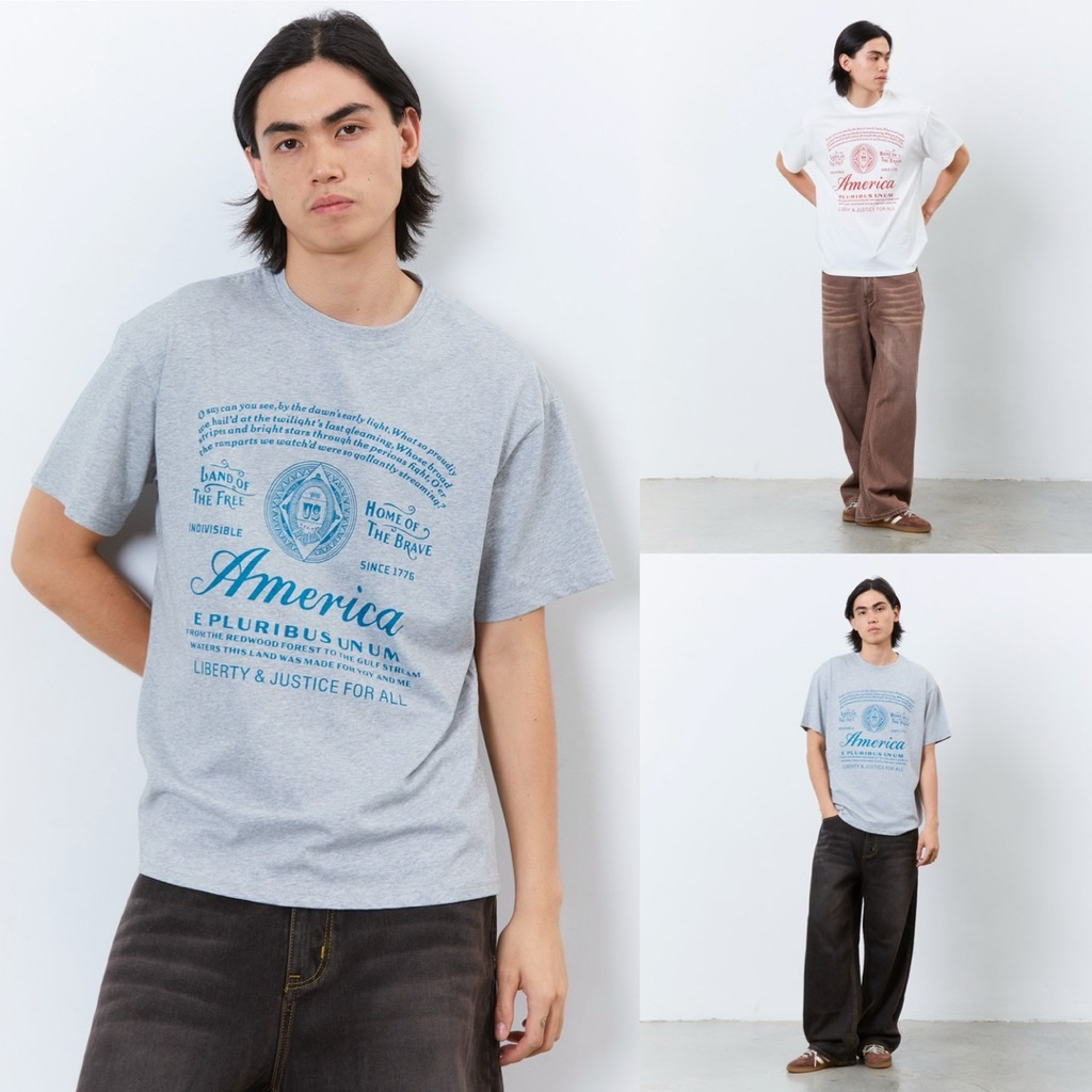 เสื้อยืด FREEMARKET รุ่น America tee