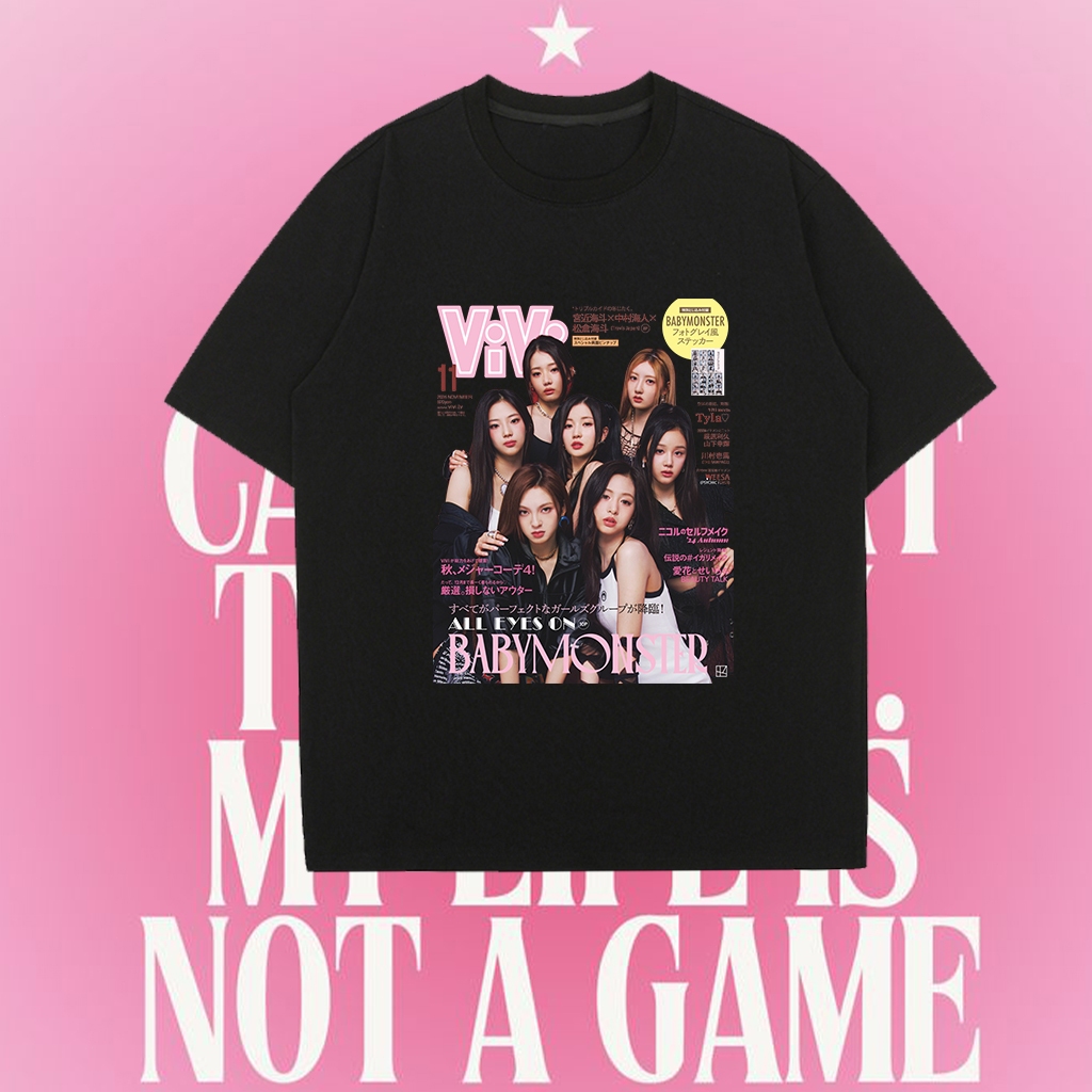 S-5XL Ready Stock BABYMONSTER Kpop T-Shirt Babymonster Members T-Shirt Babymonster Graphic Kpop Ruka