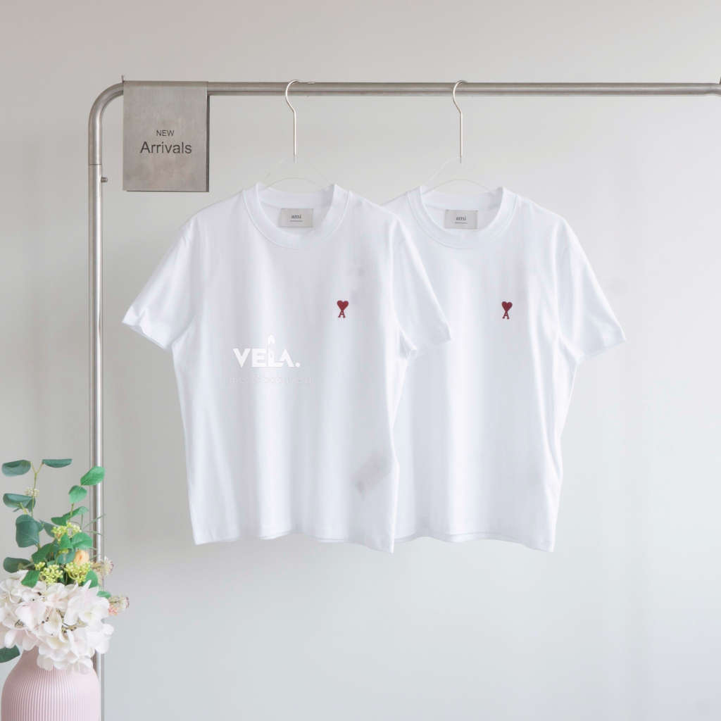 ❣️ พร้อมส่ง ❣️ Ami Paris D'COER T-Shirt 25SS (White) แท้💯%