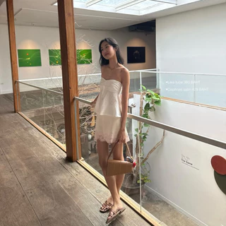 FLORE | leia tube top เกาะอกผ้าฉลุ