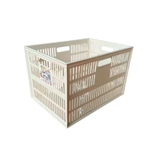 ตะกร้าอเนกประสงค์ สี่เหลี่ยมสีขาว ยี่ห้อ Keyway รุ่น DT-38 ขนาด 27.7 x 38.7 x 25 cm