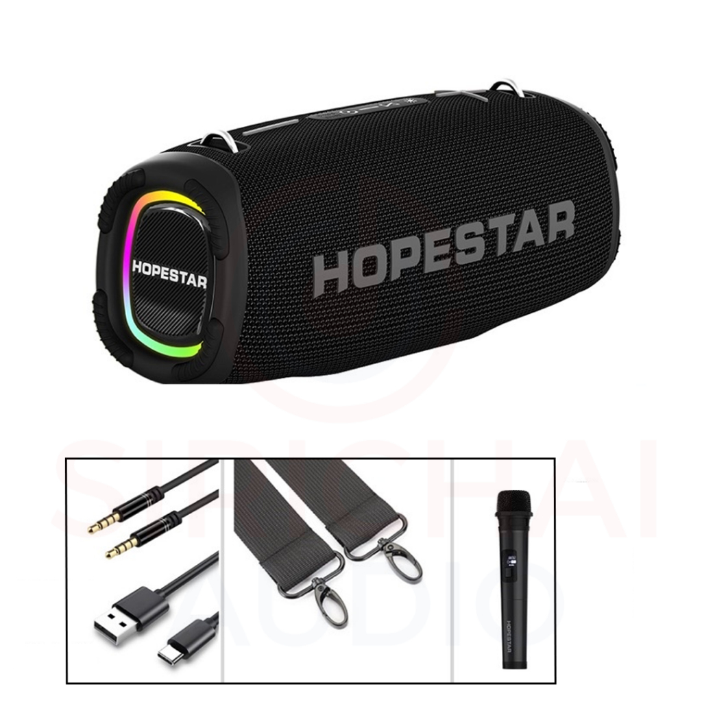 ลำโพงบลูทูธ Hopestar รุ่น A6 max พร้อมไมค์ลอย