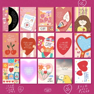 STUDIO.OWY : LOVE YOU POSTCARD โปสการ์ดบอกรัก
