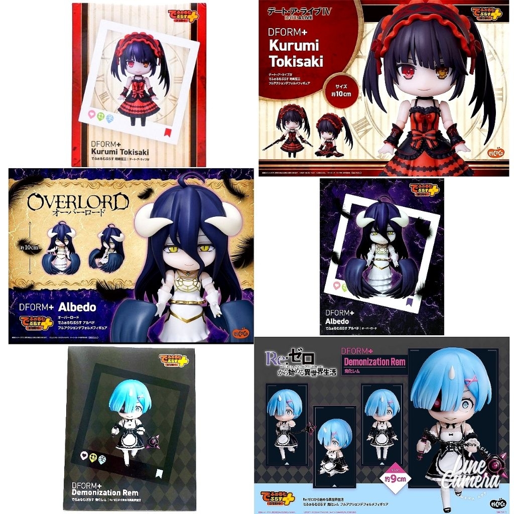 มือ1ของแท้ LotJP🇯🇵พร้อมส่งในไทย🇹🇭 DFORM+ Albedo/ Kurumi / Rem Figure ขยับมือแขนได้ เปลี่ยนหน้าเปลี่ยนท่าได้