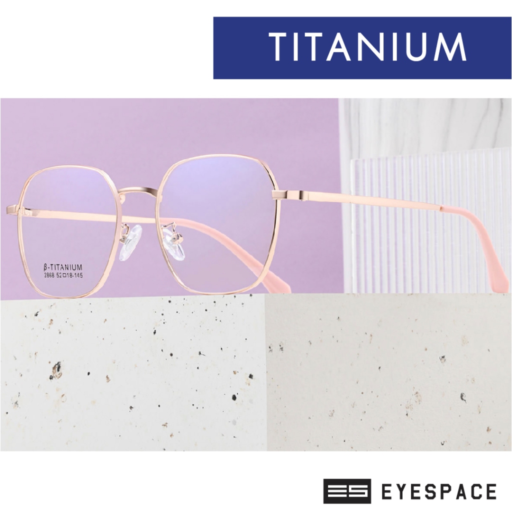 EYESPACE กรอบแว่น Titanium Flex ตัดเลนส์ตามค่าสายตา FT035