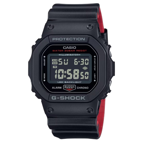 G-Shock นาฬิกาข้อมือผู้ชาย สายเรซิ่น รุ่น DW-5600,DW-5600UHR,DW-5600UHR-1D