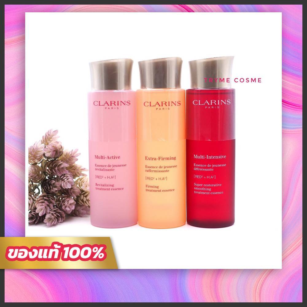ฉลากไทย (3 สูตร) Clarins Super Restorative /Muti-active /Extra firming Treatment Essence 200ml