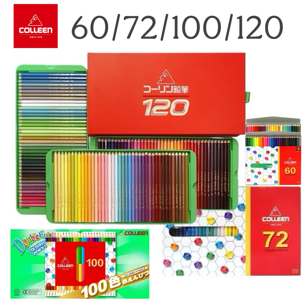 COLLEEN สีไม้คอลลีน 120 สี / สีคลอลีน 72 สี 100 สี พร้อมส่ง ดินสอสีคลอลีน 120สี