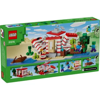 LEGO Minecraft 21275 The TNT Jungle House (287pcs.), Building Blocks, Kids Toy