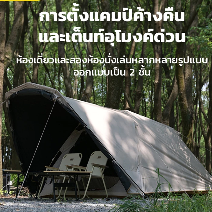 เต็นท์บ้านออโต้ 2ห้องนอน 1ห้องนั่งเล่น สำหรับ 4-5 คน thumbnail 3