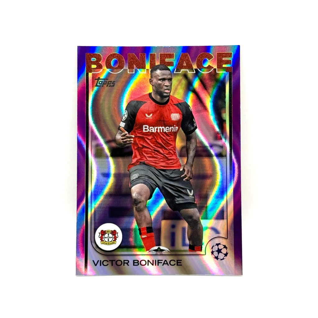 Topps UCC 24/25 Victor Boniface Bayer 04 Leverkusen Purple Flowfractors