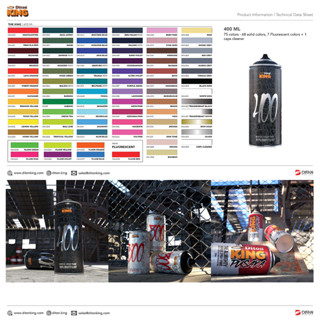สีสเปรย์ Diton King อะคิลิคสำหรับทำงานศิลปะและงานทั่วไป ขนาด…
