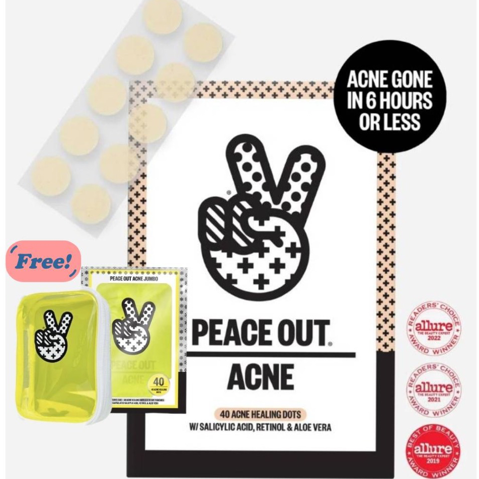 [เก็บ code ลดเพิ่ม 397]ถูกที่สุด Peace Out Acne Dots เเผ่นดูดสิว ใช้ดีจริง confirm ค่ะ**ของเเท้
