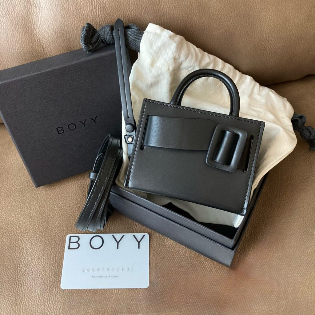 Boyy Bobby Charm With Strap Black