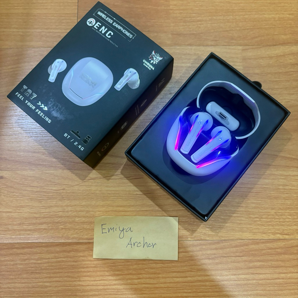Onikuma T27 หูฟัง Bluetooth 5.3 True wireless