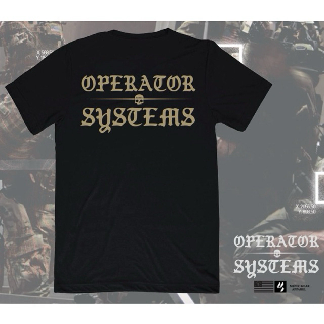 💥ลายใหม่มาแรง💥‼️ฟรีสติกเกอร์‼️🏴‍☠️MSPEC GEAR T-Shirt ลายOperator systems 🧨🏴‍☠️เสื้อยืดพิมพ์ระบบDTG ทันสมัยไม่ร้อนไม่หนา