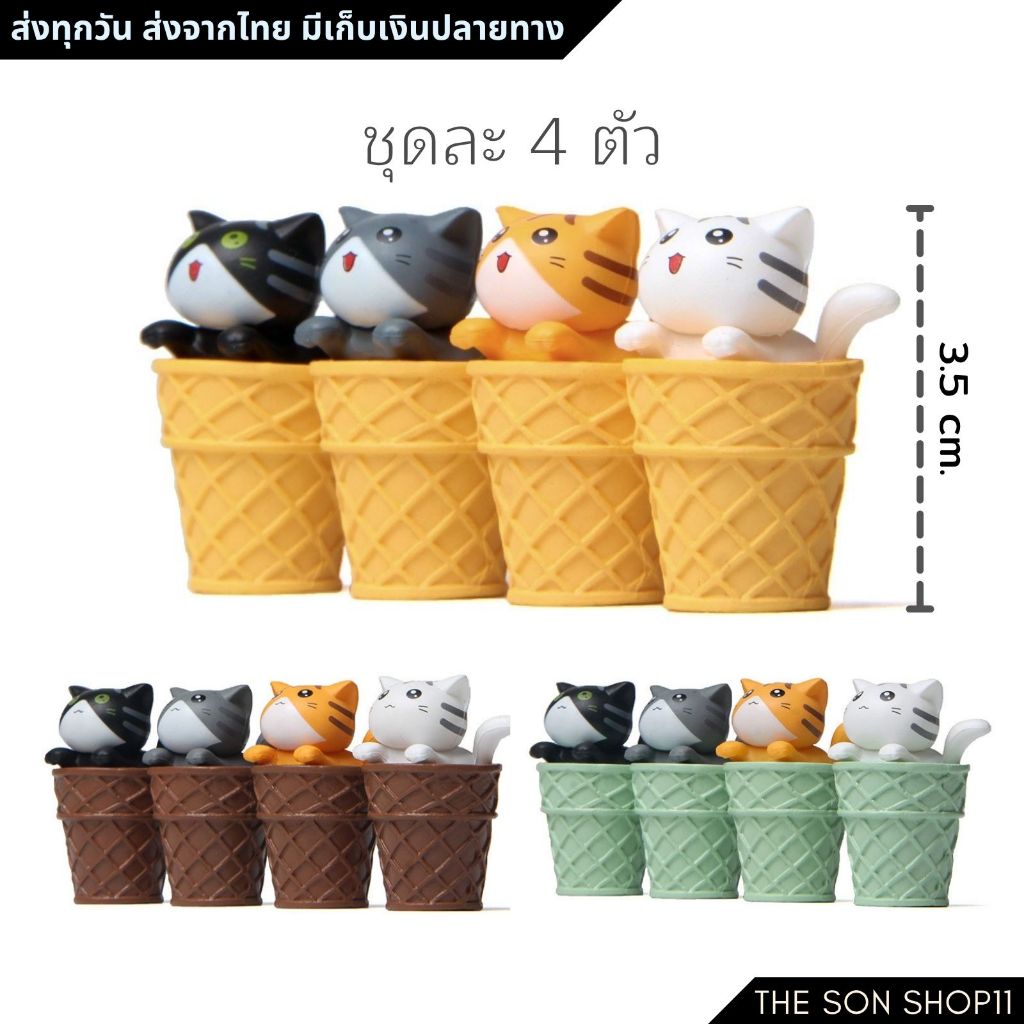ตุ๊กตาแมวอ้วน ชุดละ 9 ตัว โมเดลแมวอ้วน พร้อมส่งจากไทย โมเดลน่ารัก หน้ารถ ตุ๊กตาแต่งหน้าเค้ก กาชาปอง