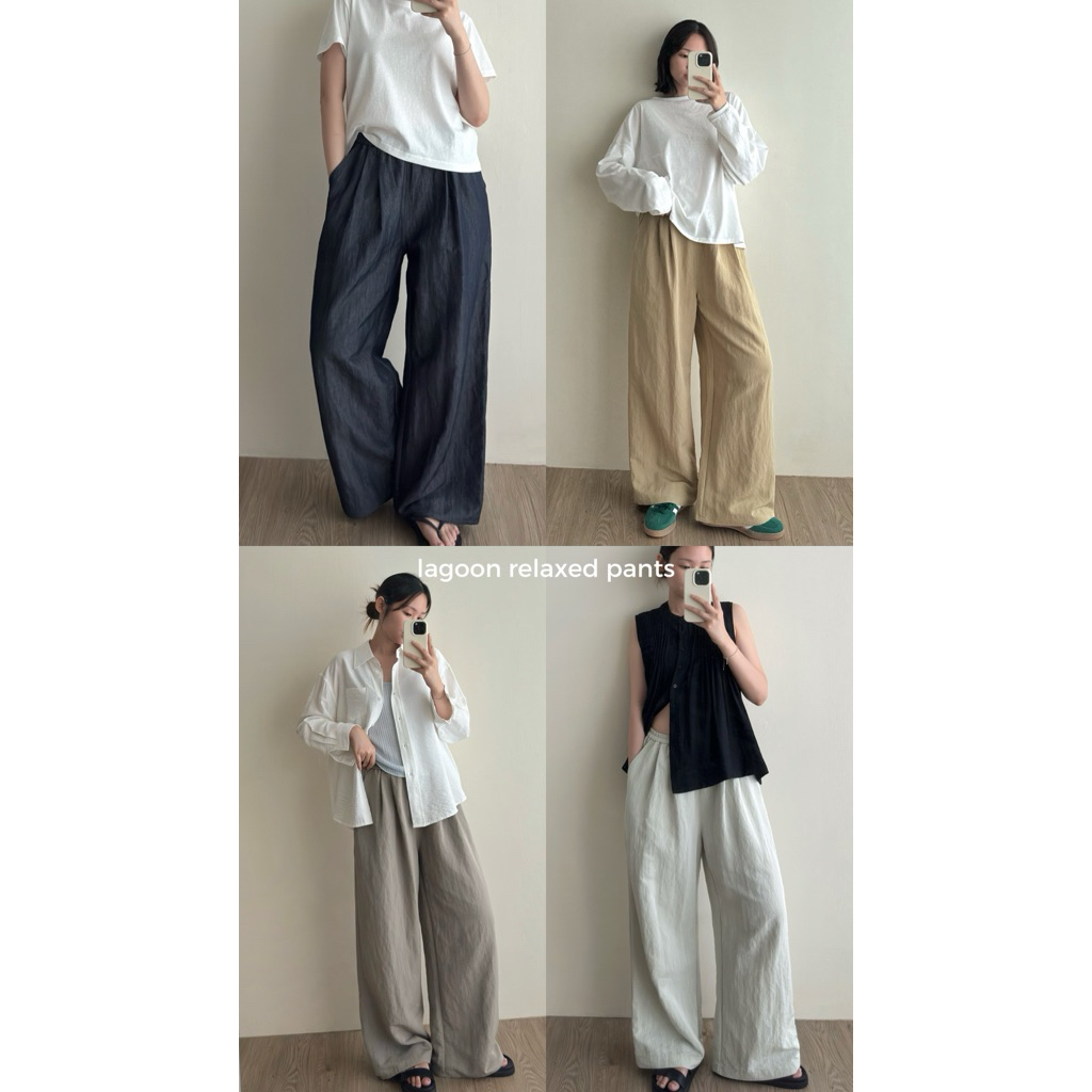 FADTHINGS : lagoon relaxed pants 4 colors 🧜🏻‍♀️🗻