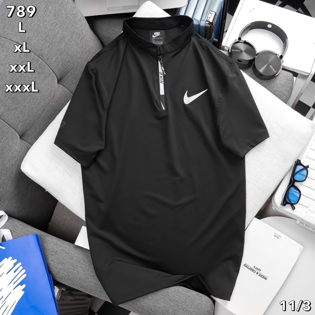 รอพรี 4 วัน✅N ik e💯 จาก 1390฿ เสื้อยืด โปโล คอปกผู้ชาย T-shirt for men  polo shirt