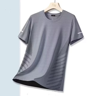 CC-30012 เสื้อแขนสั้นผ้าไหมเย็นแบบบาง ตาข่าย ระบายอากาศ แห้งไว เหมาะกับหน้าร้อน ใส่สบาย ใช้งานได้หลากหลาย ICE SILK