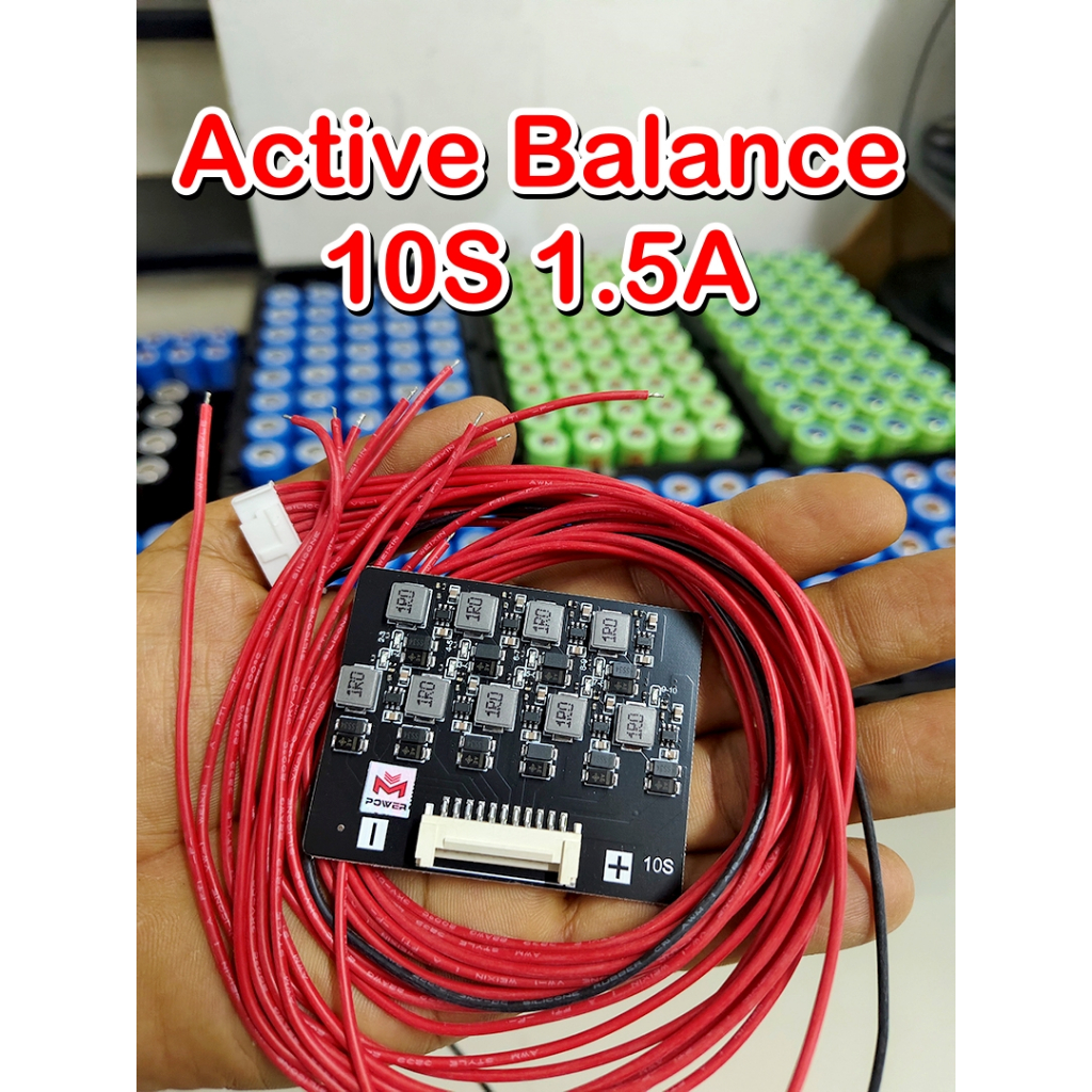 Active balance บอร์ดควบคุมการชาร์จแบตเตอรี่ ให้มีแรงดันเท่ากันทุกก้อน  รุ่น 4S, 8S, 6S, 7S, 10S, 16S กระแสชาร์จ 1.5A