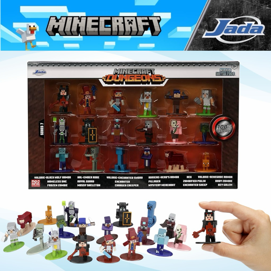 Jada Toys Minecraft Dungeons Nano METALFIGS 18 PK W7