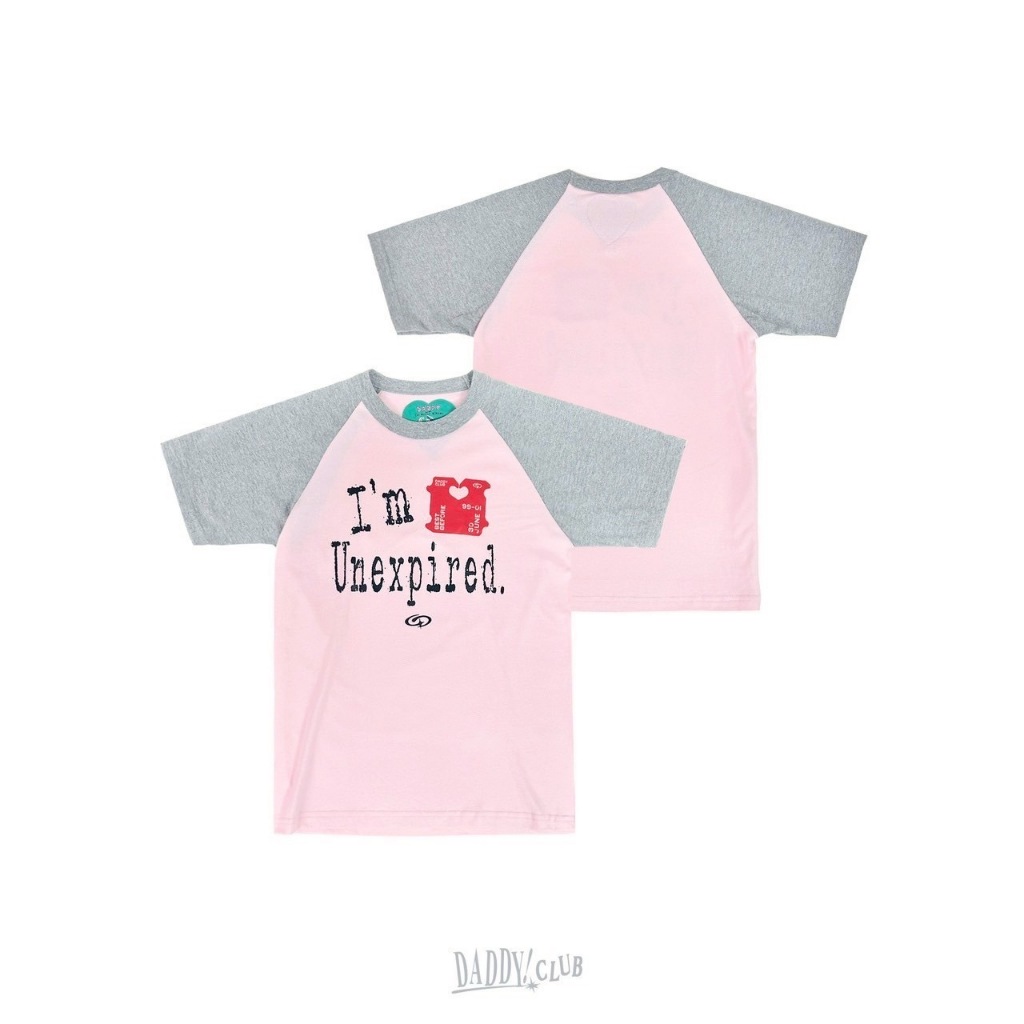 DADDYCLUB | I'm Unexpired T-shirt เสื้อยืด แขน raglan สุดน่ารัก