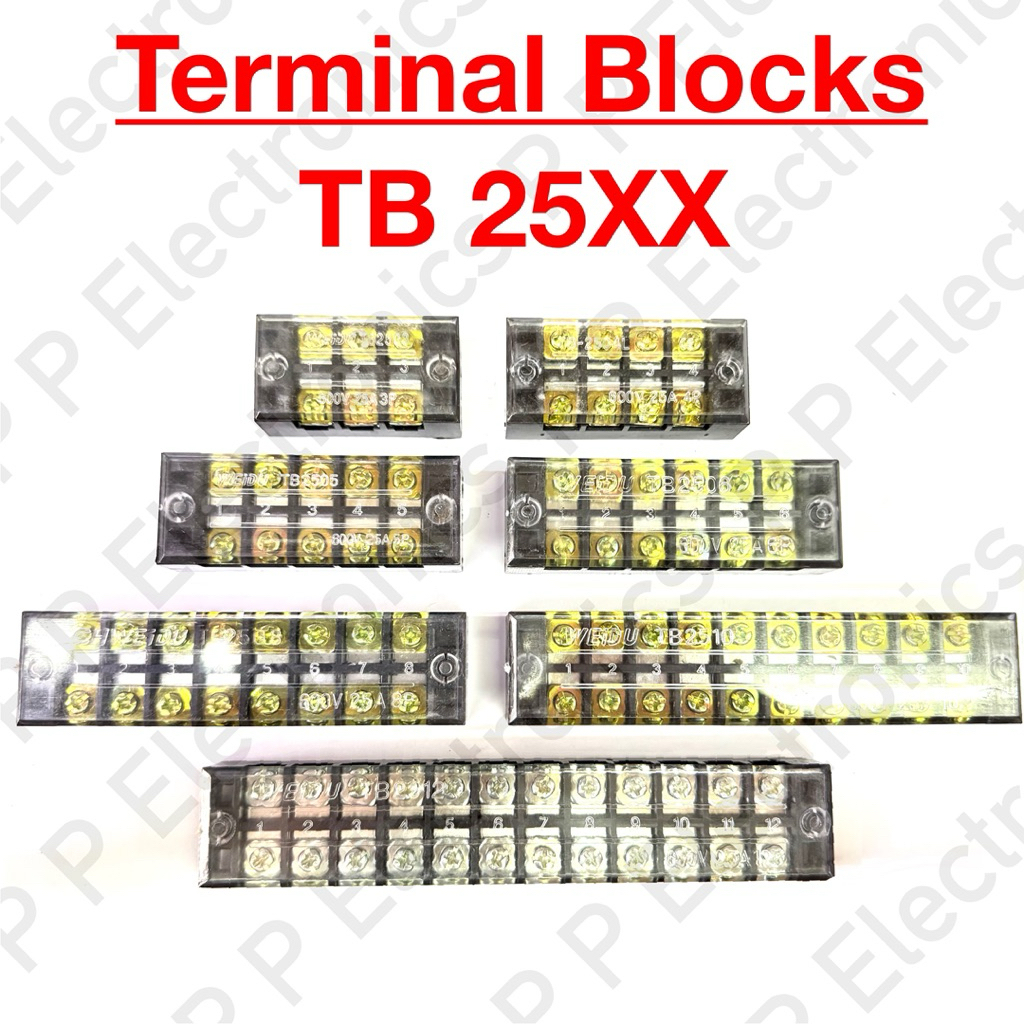 Terminal blocks TB25XX เทอมินอลบล็อก TB25XX (แพคละ 2 ชิ้น) ส่งเร็ว ส่งจากไทย!!