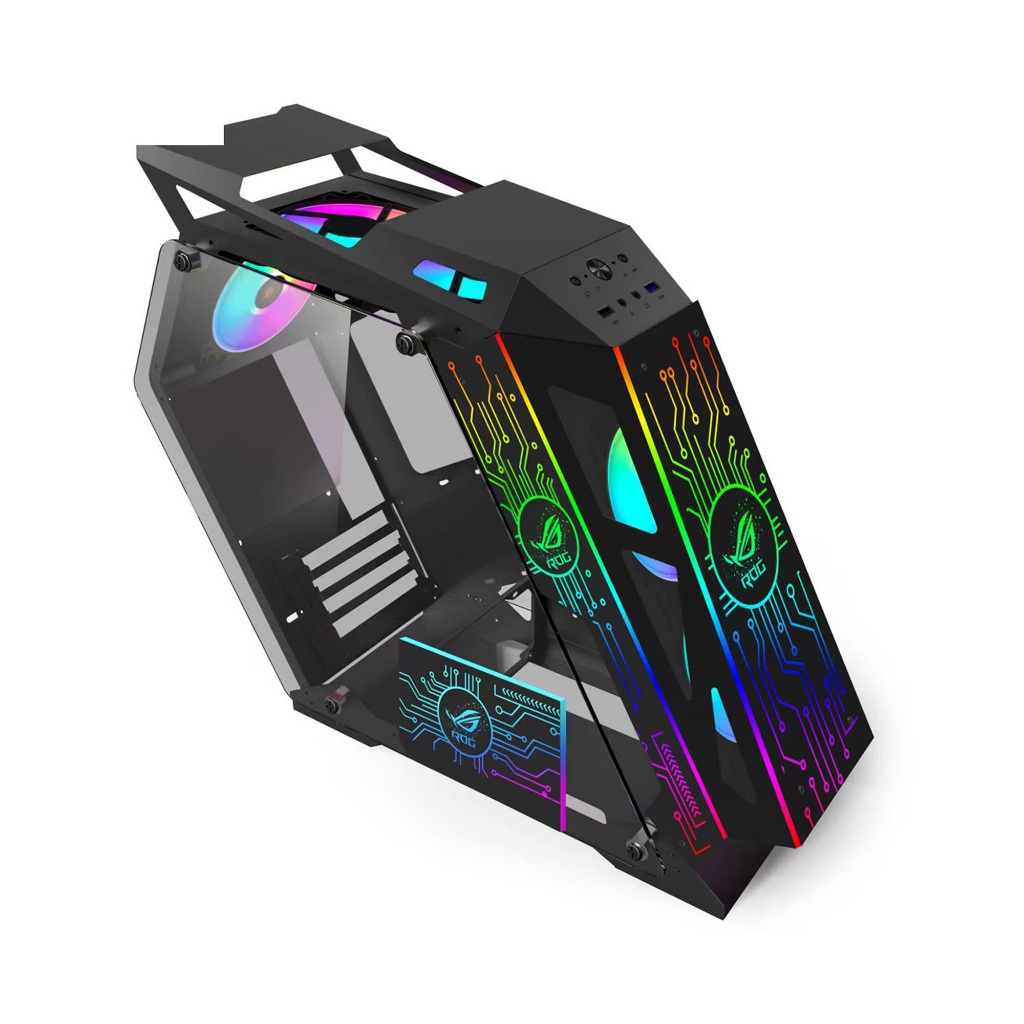 จีวิว เคส Gview i9-10 ROG (RGB) พร้อมตัวควบคุมอเนกประสงค์ (รหัส G156CN0190)