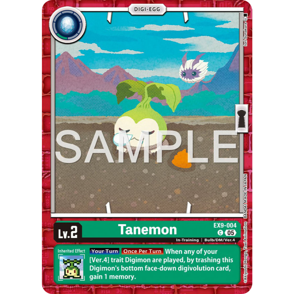 [Digimon] Tanemon EX9-004 Digimon Card การ์ดสะสมดิจิม่อน ร้านDDN
