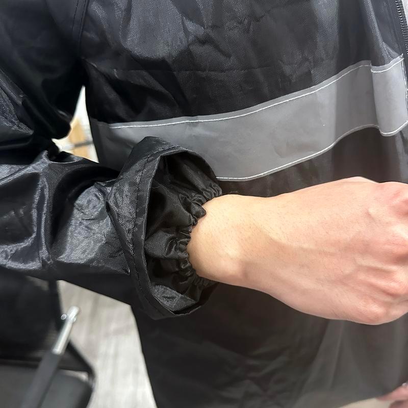 ชุดเสื้อคลุมกันฝนและกางเกงกันฝนสำหรับขี่นุ่มชุดกันน้ำและกันฝนสำหรับผู้ชายและผู้หญิงชุดป้องกันแบบเต็มตัว เสื้อฝน - รูปที่ 3